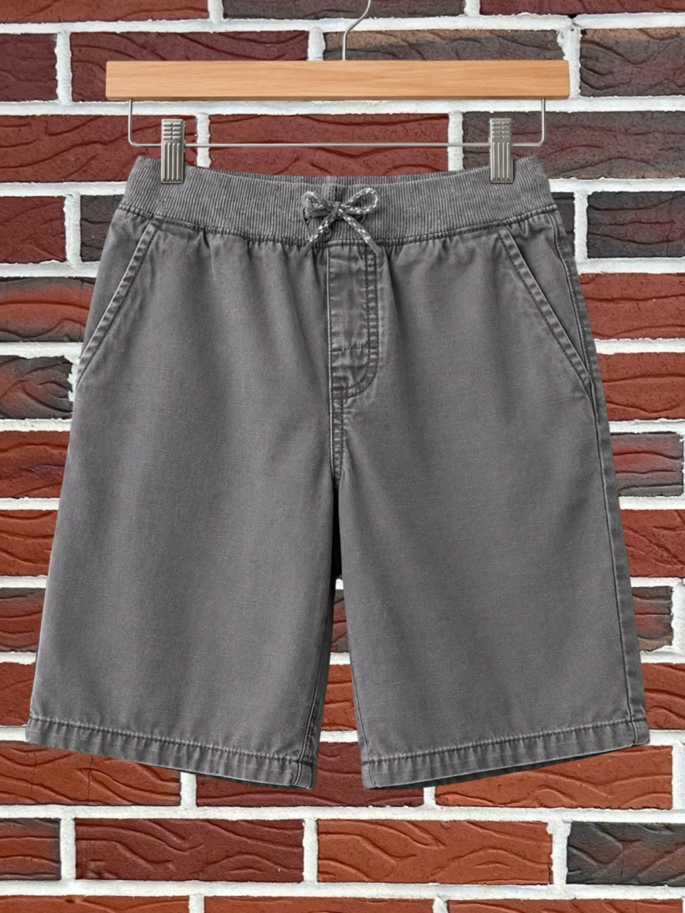 Carter’s Boys Gray Pull-On Shorts Size 8 Elastic Waist Casual Everyday Cotton